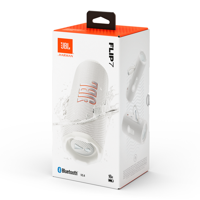 JBL FLIP7 Waterproof and Dustproof Portable Bluetooth Speaker White