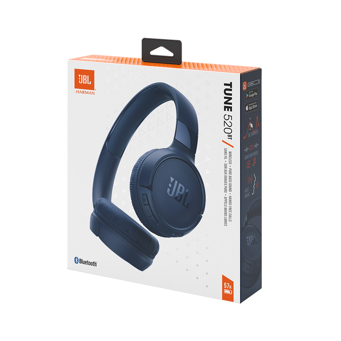 JBL TUNE 520BT PUREBASS ON-EAR Wireless Headphone Blue
