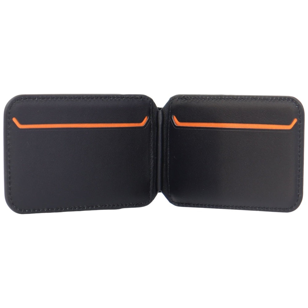 Magnetic Wallet Lamborghini D1 Genuine Leather MagSafe Phone Stand orange