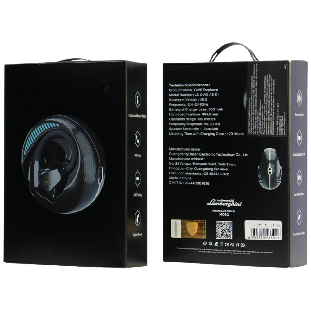 Wireless Headphones Lamborghini D1 Open Air black