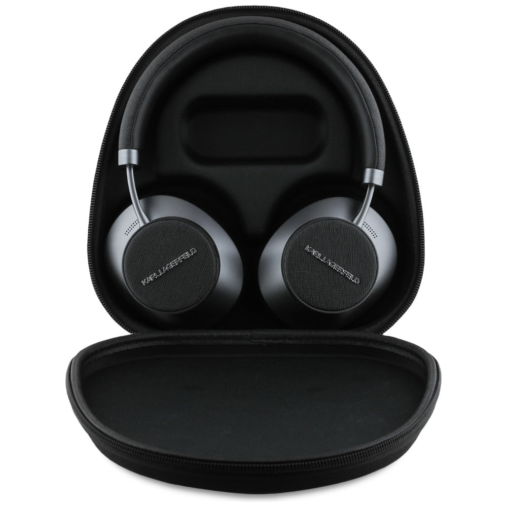Karl Lagerfeld Over-Ear Headphones Saffiano Elongated Bluetooth ANC black