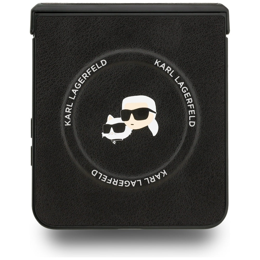 Karl Lagerfeld Karl&Choupette Pins MagSafe Case for Samsung Galaxy Z Flip7 Black