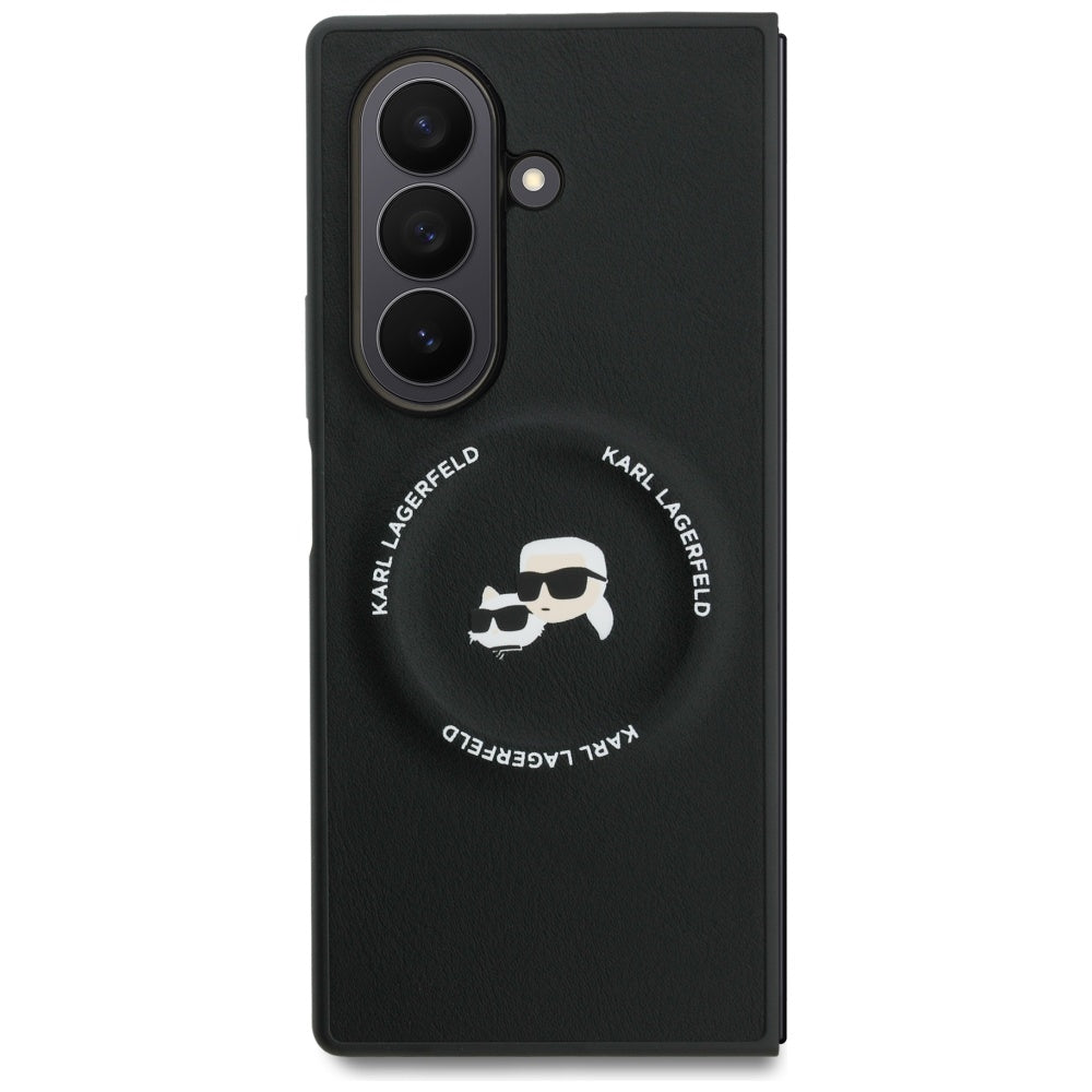 Karl Lagerfeld KLHMZFD7PSMLRKCK Karl&Choupette Logo MagSafe for Samsung Galaxy Z Fold7 black