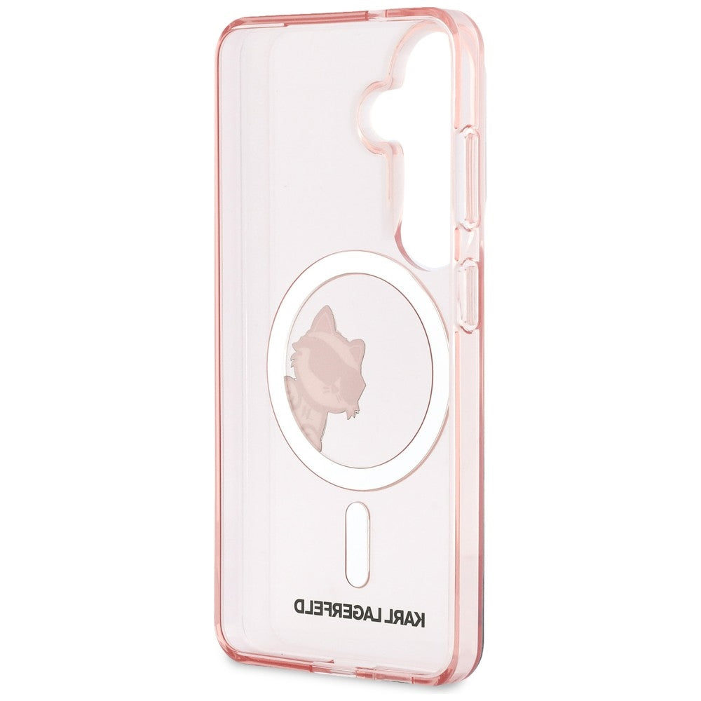 Karl Lagerfeld KLHMS26S6HCPSCP IML Peekaboo Choupette MagSafe for Samsung Galaxy S26 Pink