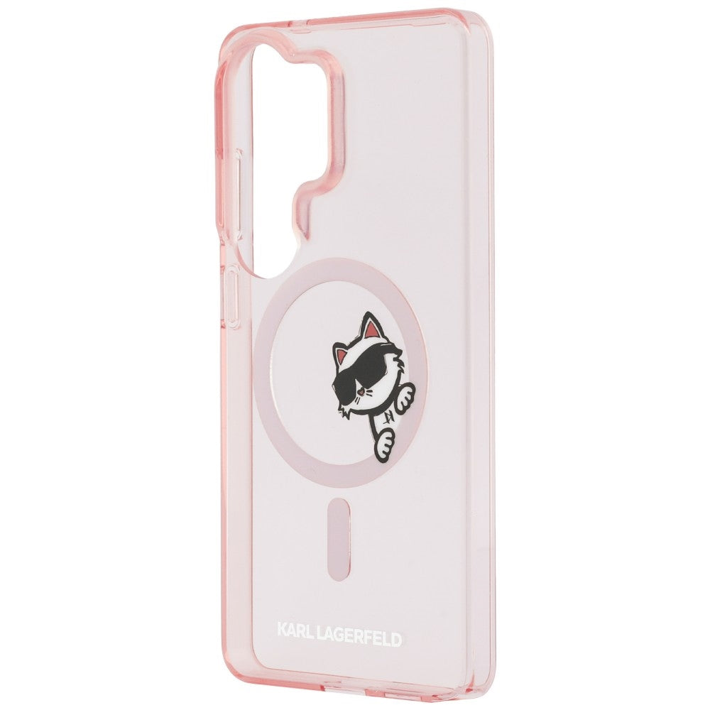 Karl Lagerfeld KLHMS26L6HCPSCP IML Peekaboo Choupette MagSafe for Samsung Galaxy S26 Ultra Pink