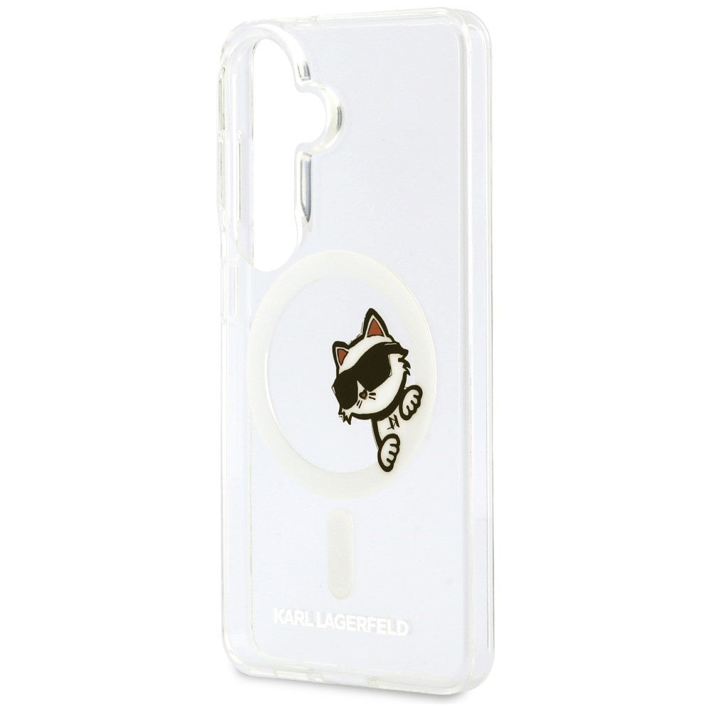 Karl Lagerfeld KLHMS26S6HCPSCT IML Peekaboo Choupette MagSafe for Samsung Galaxy S26 transparent