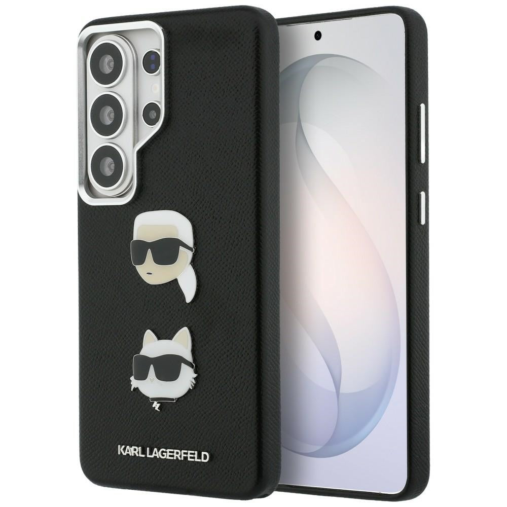 Karl Lagerfeld KLHCS26LPSFDHPOK Saffiano Double Heads Metal for Samsung Galaxy S26 Ultra black