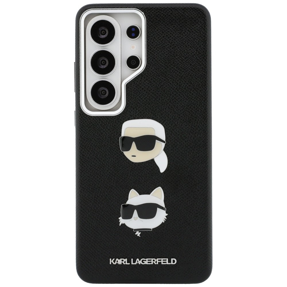 Karl Lagerfeld KLHCS26LPSFDHPOK Saffiano Double Heads Metal for Samsung Galaxy S26 Ultra black