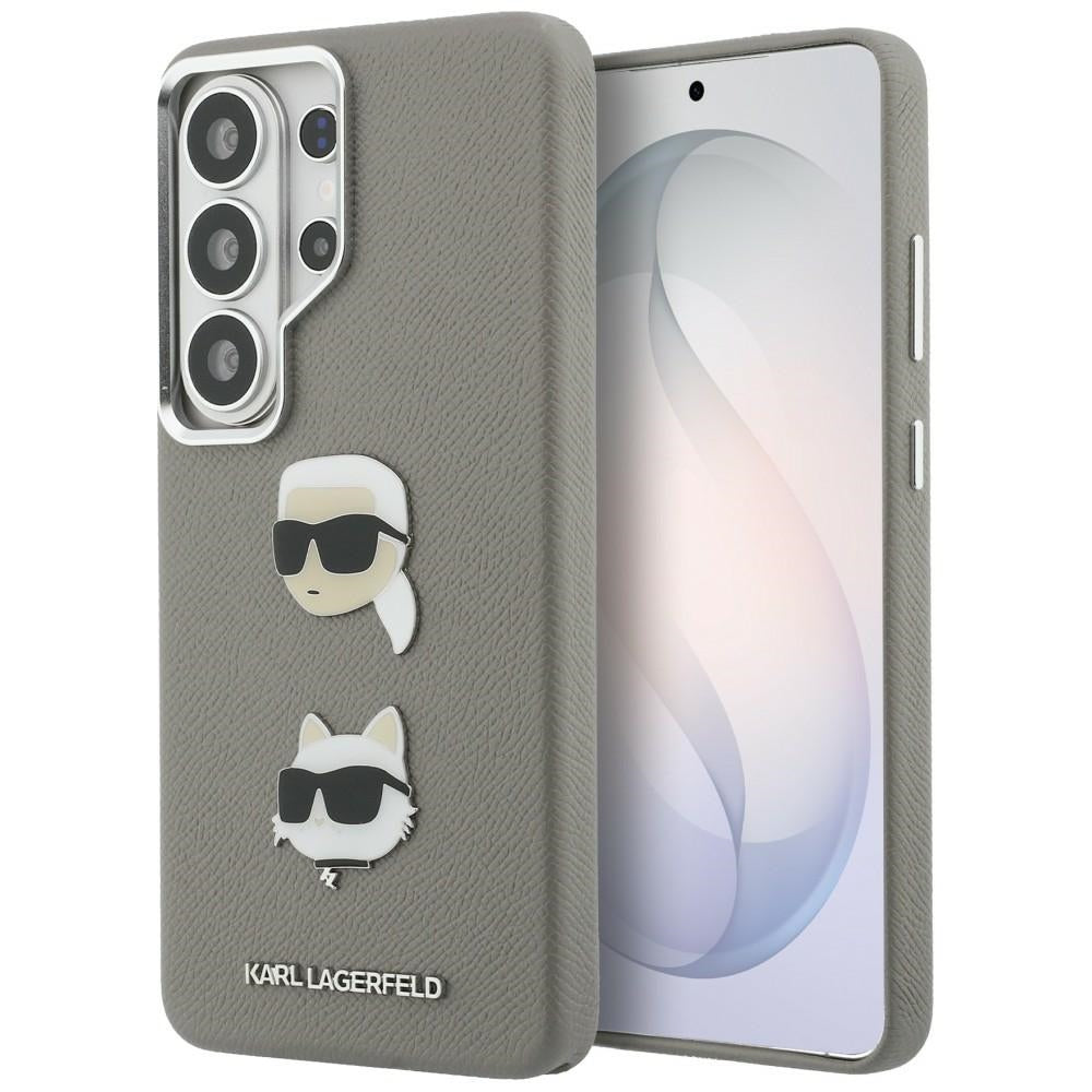 Karl Lagerfeld KLHCS26LPSFDHPOG Saffiano Double Heads Metal for Samsung Galaxy S26 Ultra Silver