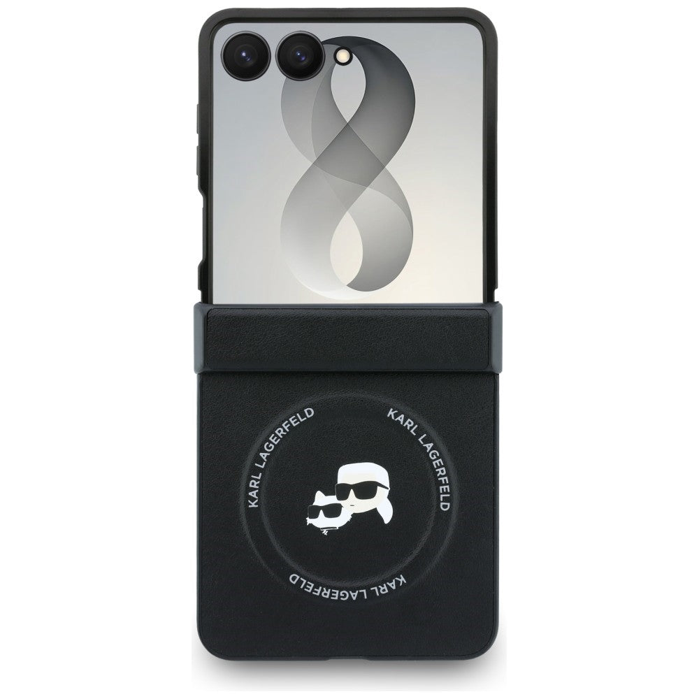Karl Lagerfeld Karl&Choupette Pins MagSafe Case for Samsung Galaxy Z Flip8 black