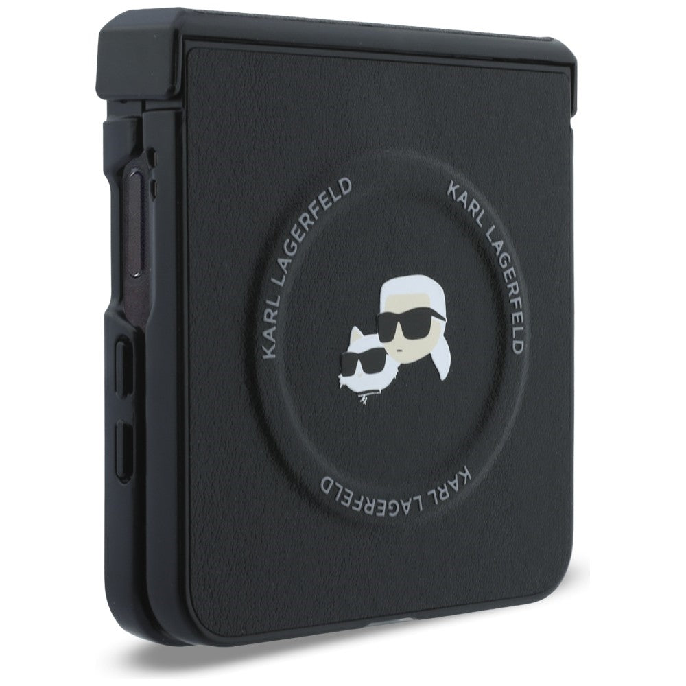 Karl Lagerfeld Karl&Choupette Pins MagSafe Case for Samsung Galaxy Z Flip8 black