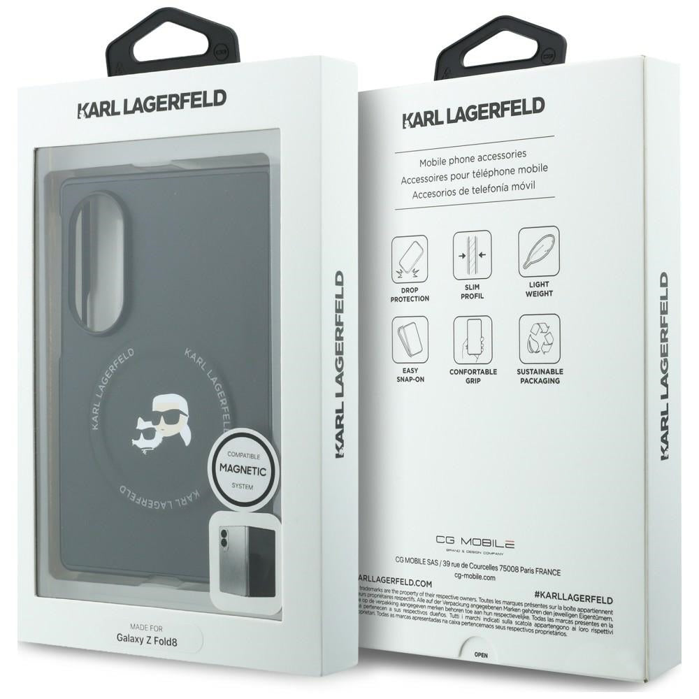 Karl Lagerfeld Karl&Choupette Pins MagSafe case for Samsung Galaxy Z Fold8 black