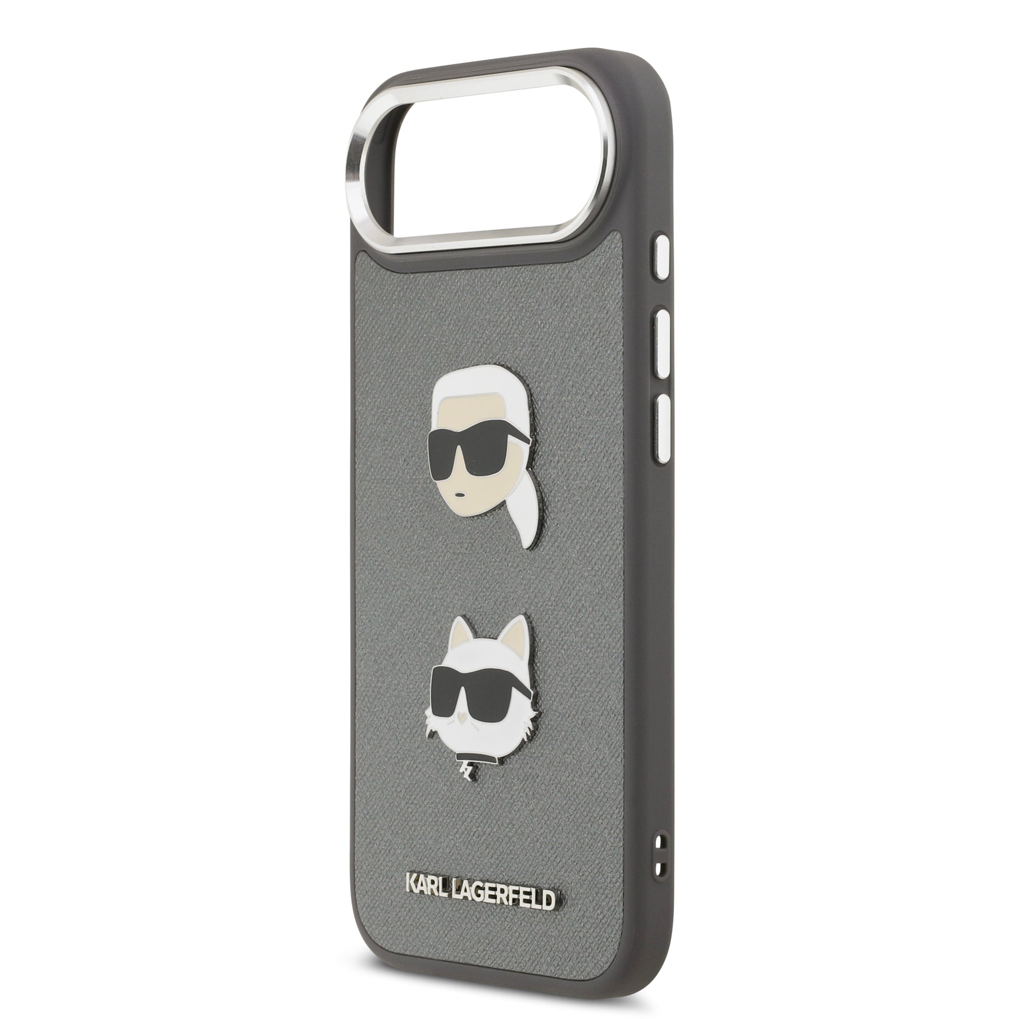 KARL KLHCP17MPSFDHPOG HardCase FW GRAINED PU W/ K&C HEADS PINS & Logo Grey iPhone 17 Air