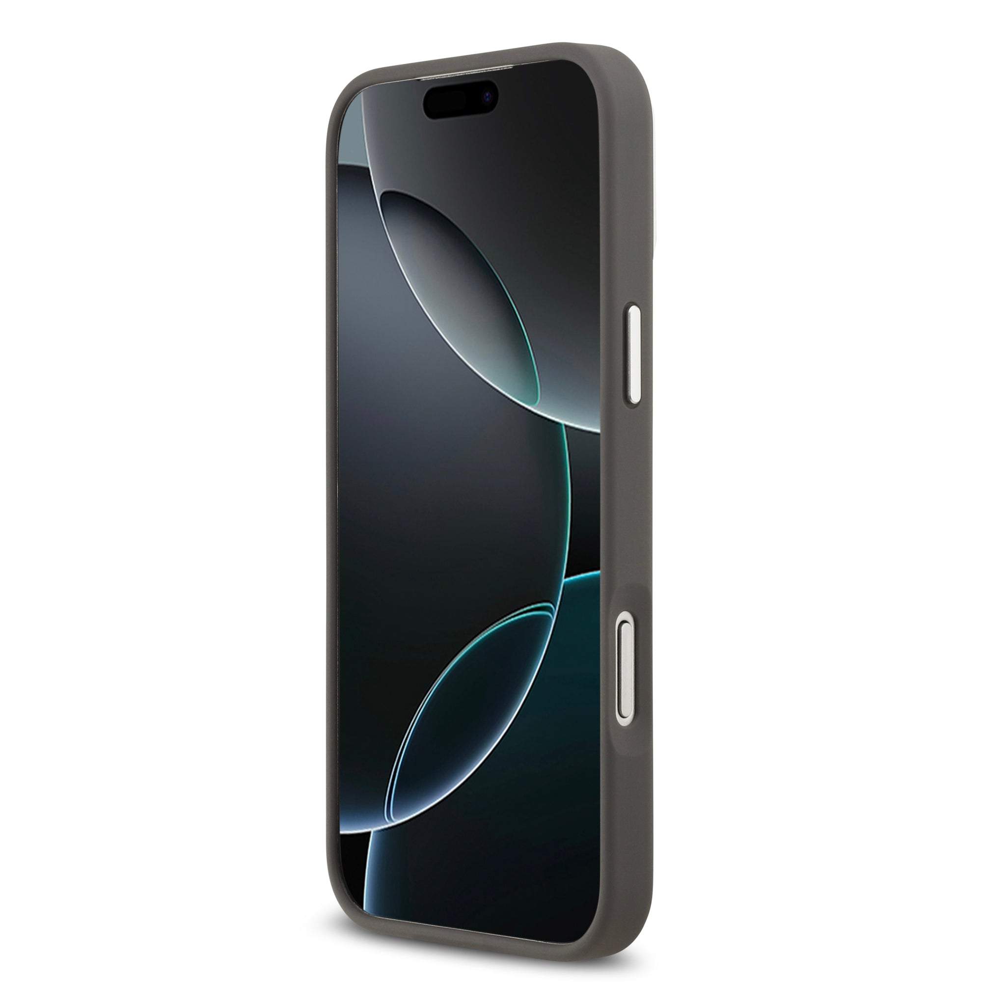 KARL KLHCP17XPSFDHPOG HardCase FW GRAINED PU W/ K&C HEADS PINS & Logo Grey iPhone 17 Pro Max