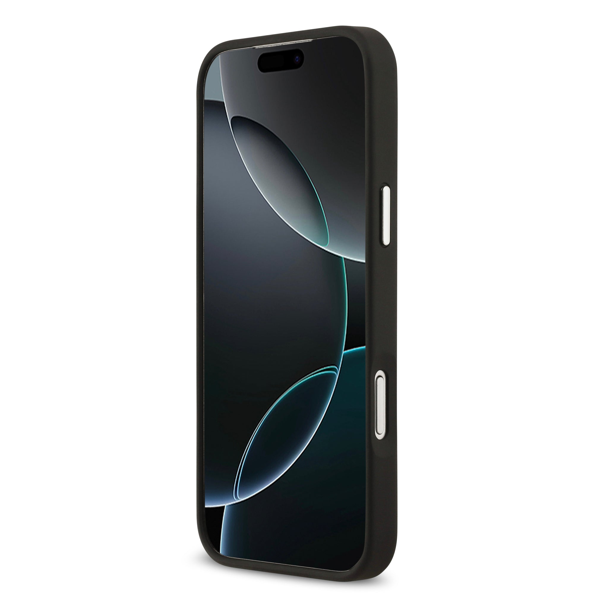 KARL KLHCP17XPSFDHPOK HardCase FW GRAINED PU W/ K&C HEADS PINS & Logo Black iPhone 17 Pro Max