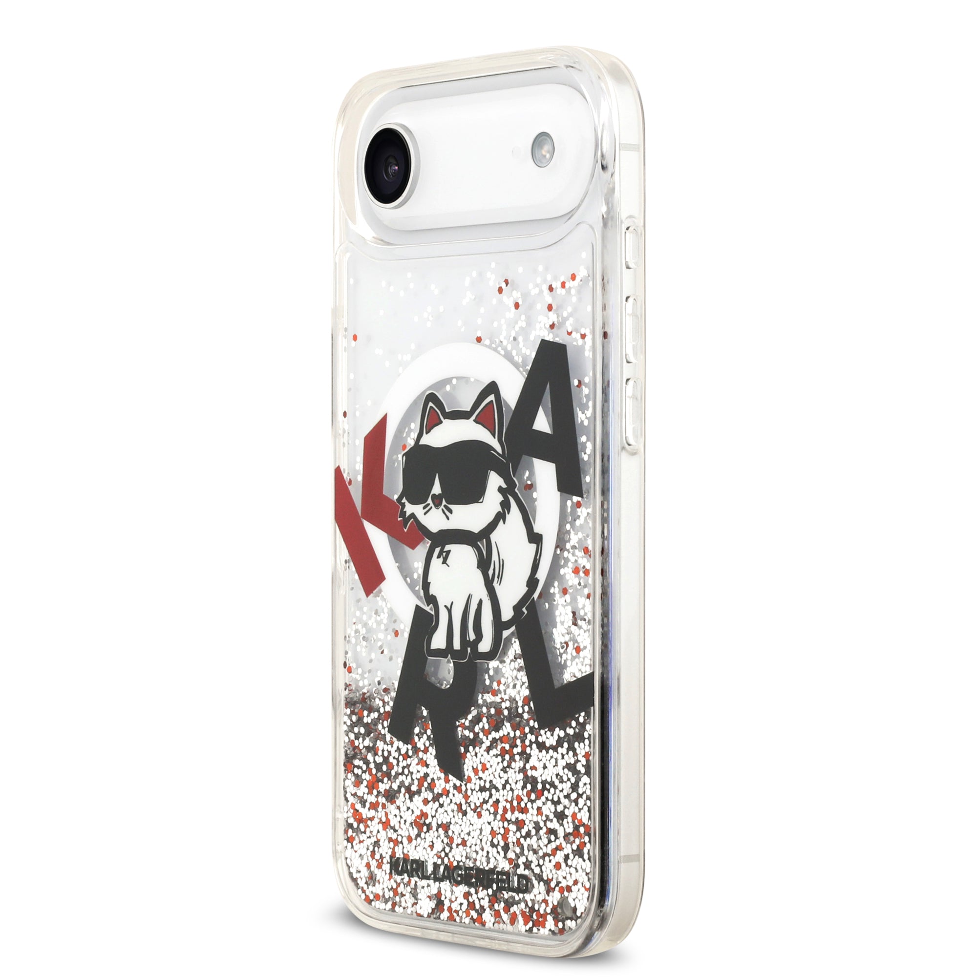 KARL KLHMP17MLCHSCTDT HardCase MagSafe LIQUID Glitter W/ CHOUPETTE Transparent iPhone 17 Air