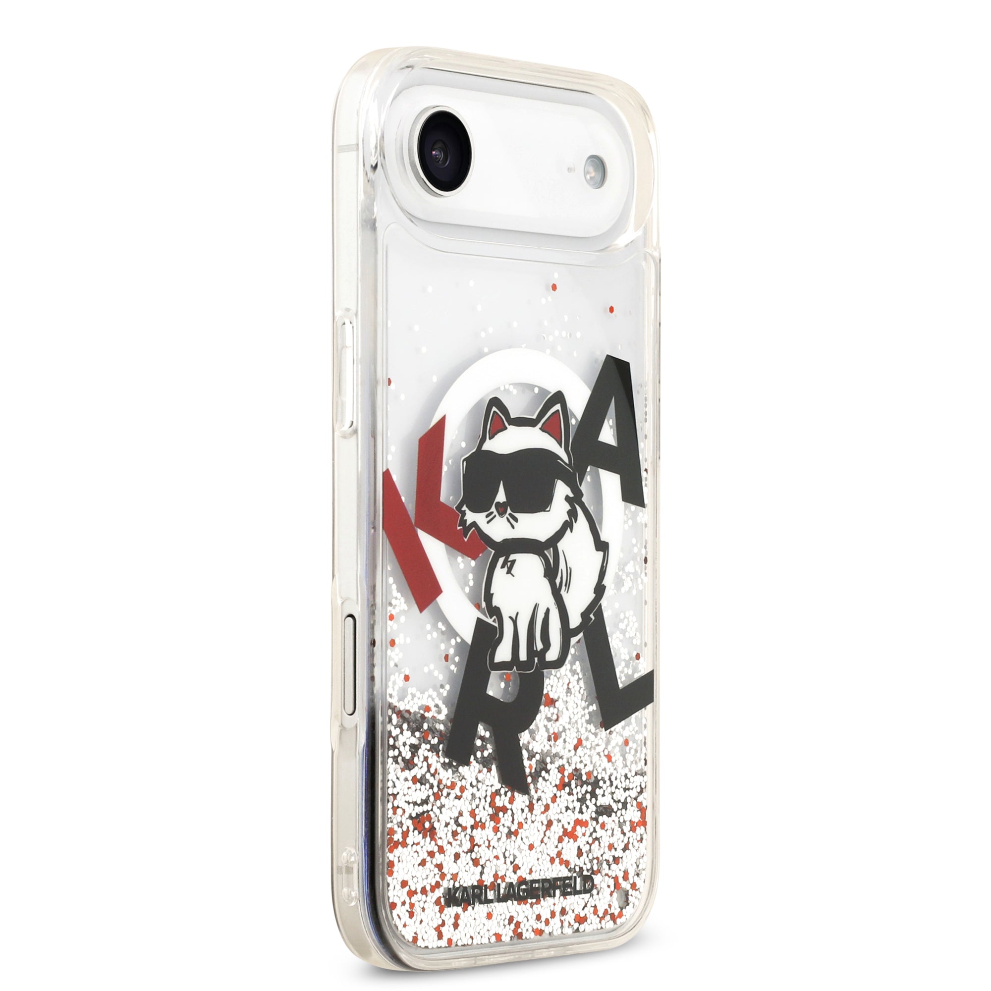 KARL KLHMP17MLCHSCTDT HardCase MagSafe LIQUID Glitter W/ CHOUPETTE Transparent iPhone 17 Air