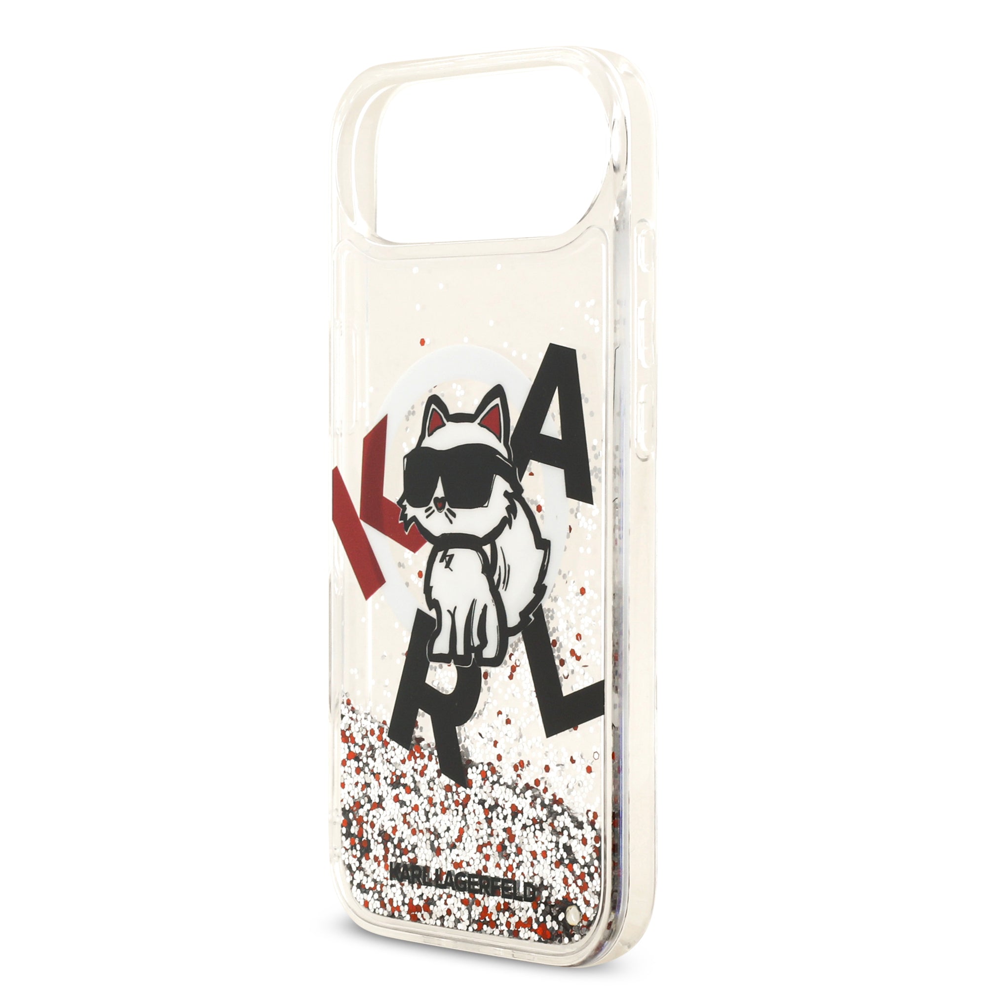 KARL KLHMP17MLCHSCTDT HardCase MagSafe LIQUID Glitter W/ CHOUPETTE Transparent iPhone 17 Air