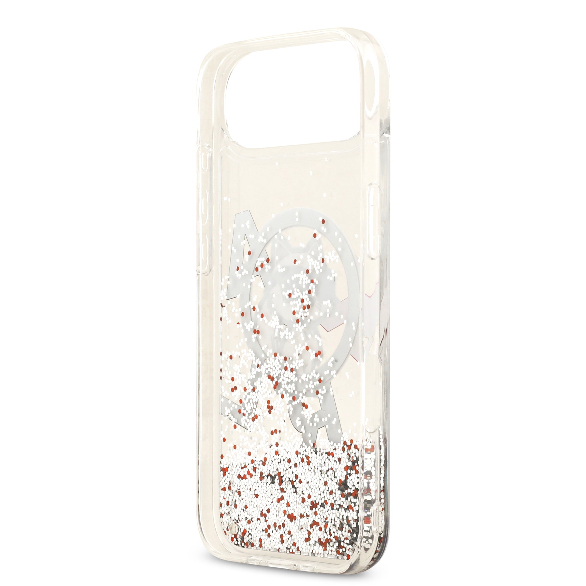 KARL KLHMP17MLCHSCTDT HardCase MagSafe LIQUID Glitter W/ CHOUPETTE Transparent iPhone 17 Air