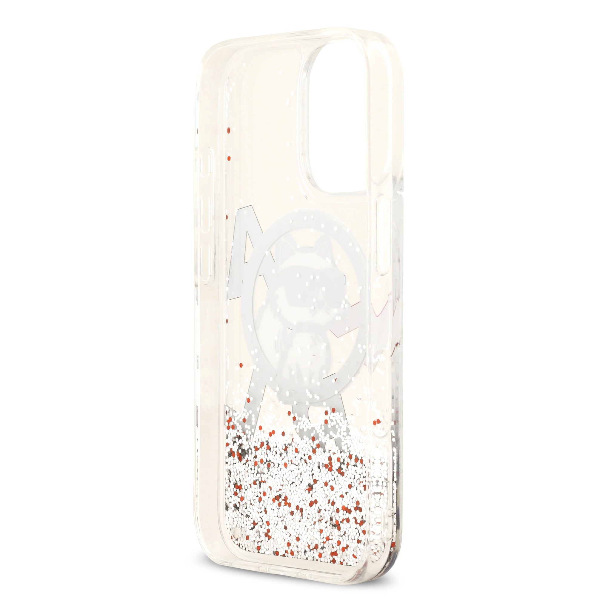 KARL KLHMP17SLCHSCTDT HardCase MagSafe LIQUID Glitter W/ CHOUPETTE Transparent iPhone 17