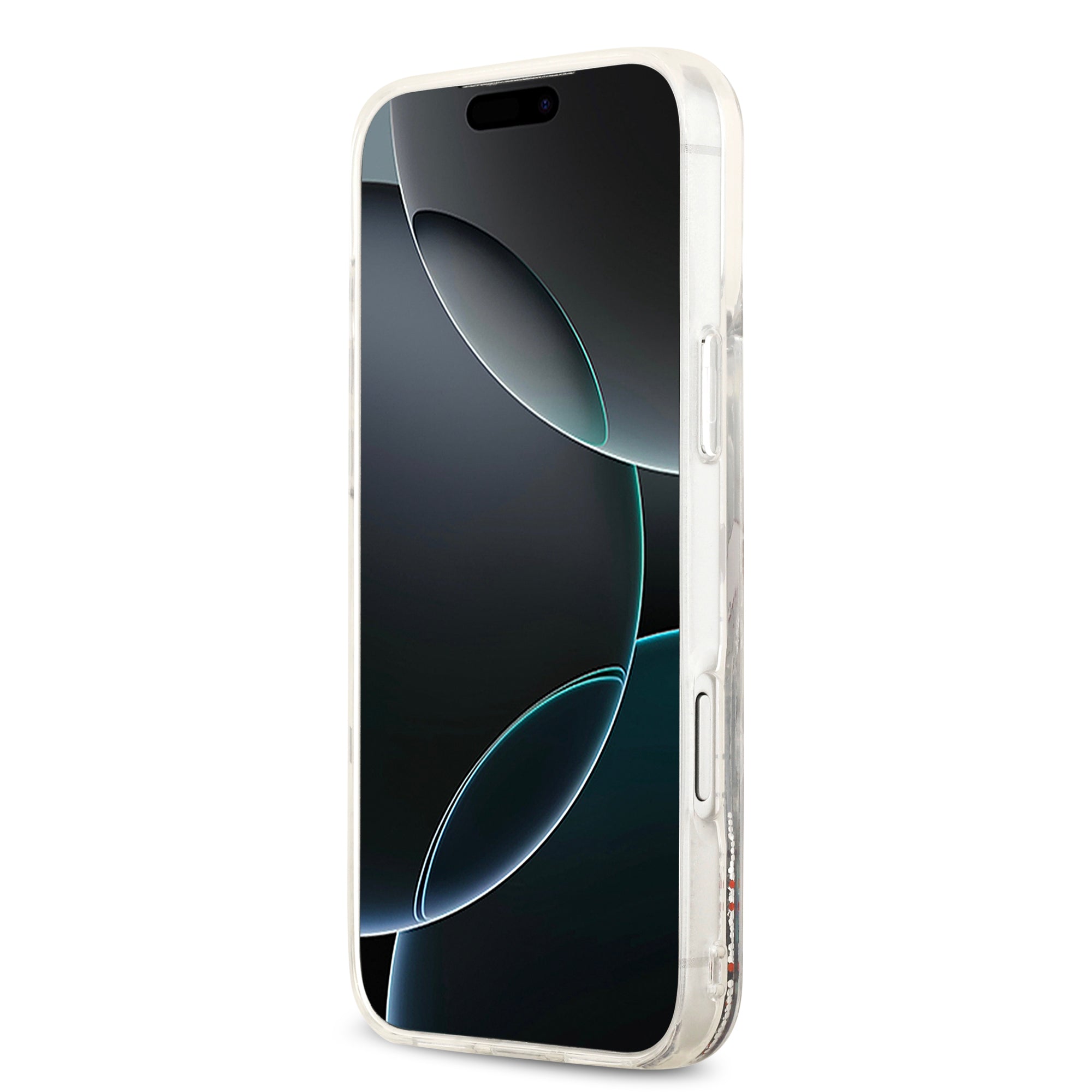 KARL KLHMP17XLCHSCTDT HardCase MagSafe LIQUID Glitter W/ CHOUPETTE Transparent iPhone 17 Pro Max