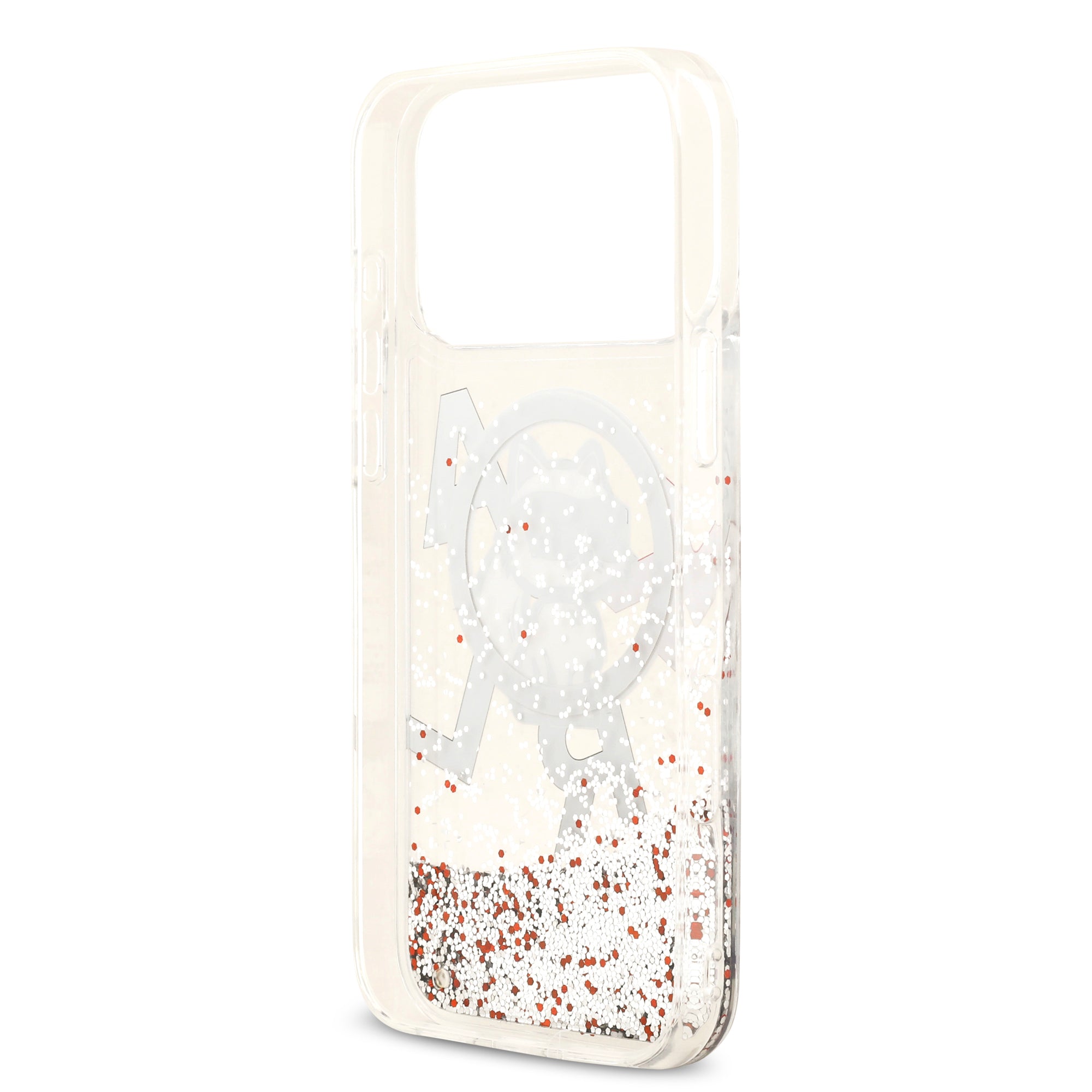 KARL KLHMP17XLCHSCTDT HardCase MagSafe LIQUID Glitter W/ CHOUPETTE Transparent iPhone 17 Pro Max