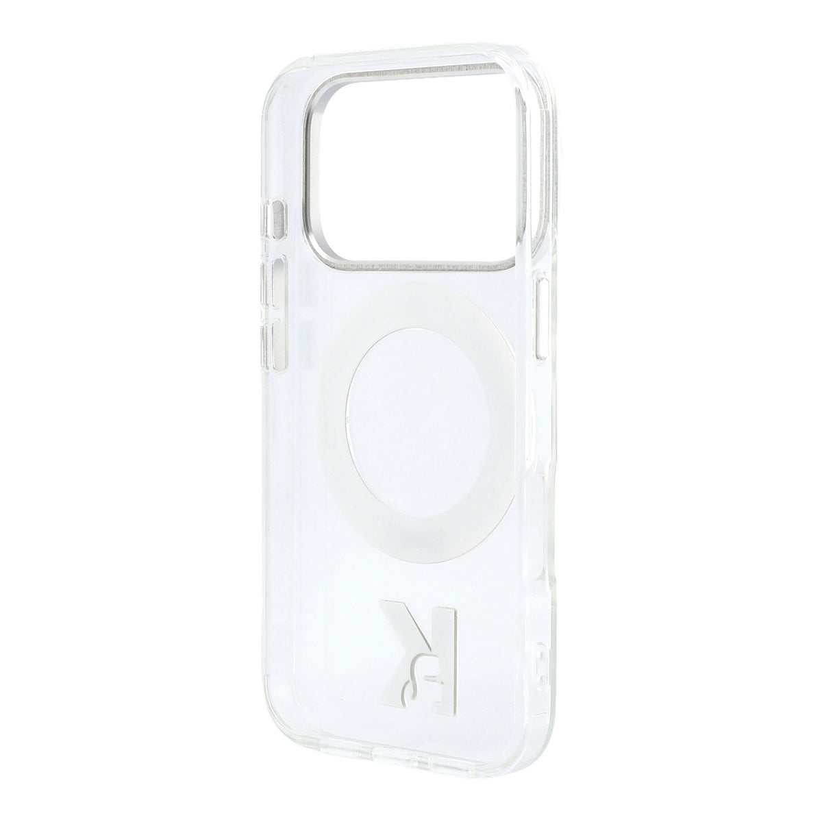 Karl Lagerfeld IML Ring Stand 360 Kameo Metal MagSafe Case for iPhone 18 Pro Max / 17 Pro Max Transparent