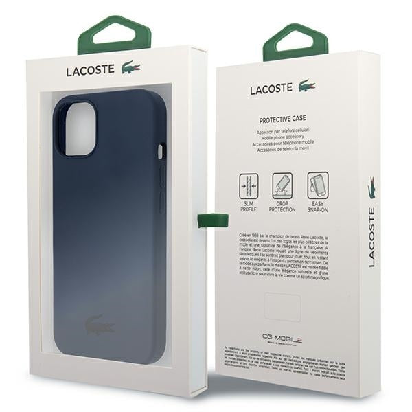 Lacoste LCHCP13MSV iPhone 13 / 14 / 15 navy hardcase Silicone