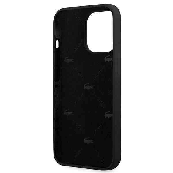 Lacoste LCHC13XSHK iPhone 13 Pro Max black hardcase Silicone Head Crocodile