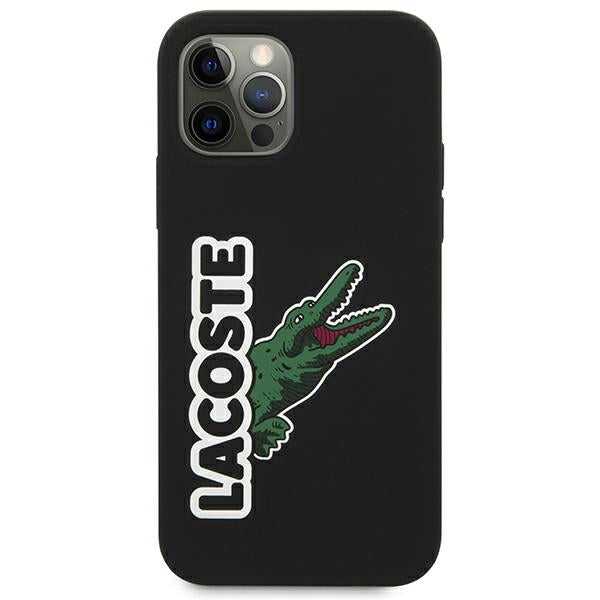 Lacoste LCHC12MSHK iPhone 12 / 12 Pro black hardcase Silicone Head Crocodile