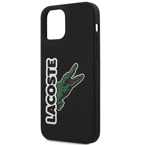 Lacoste LCHC12MSHK iPhone 12 / 12 Pro black hardcase Silicone Head Crocodile