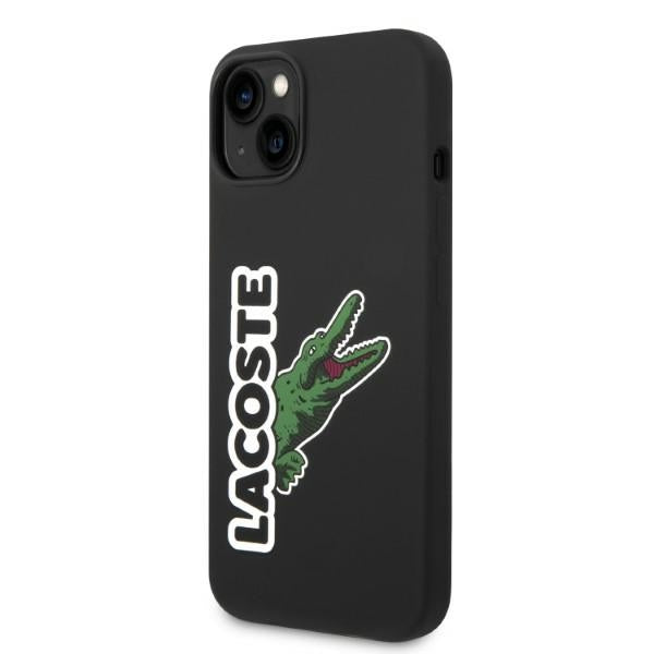 Lacoste LCHCP14MSHK iPhone 14 Plus black hardcase Silicone Head Crocodile