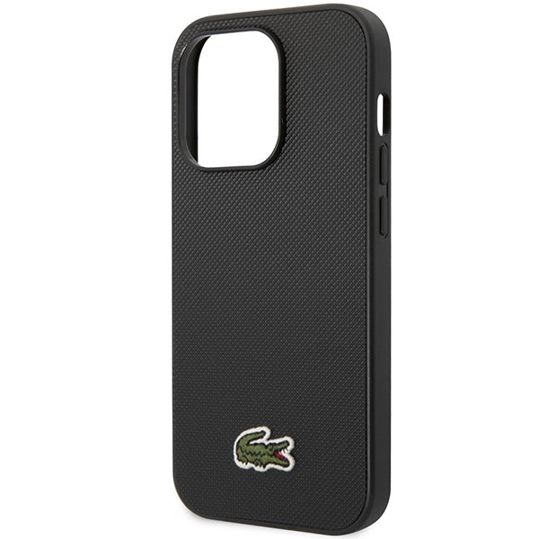 Lacoste LCHMP14XPVCK iPhone 14 Pro Max black hardcase Iconic Petit Pique MagSafe