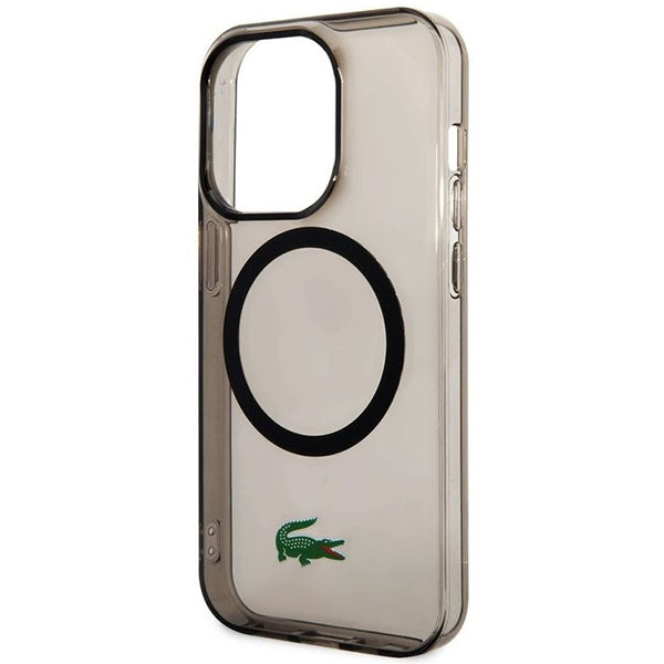 Lacoste LCHMP15XULOK iPhone 15 Pro Max black hardcase Transparent MagSafe