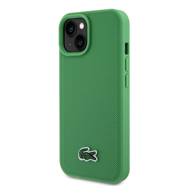 Lacoste LCHMP15SPVCN iPhone 15 / 14 / 13 green hardcase Iconic Petit Pique MagSafe