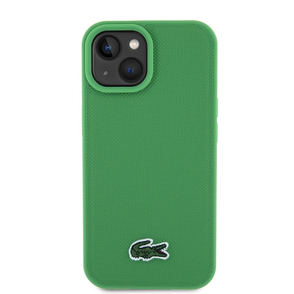 Lacoste LCHMP15SPVCN iPhone 15 / 14 / 13 green hardcase Iconic Petit Pique MagSafe