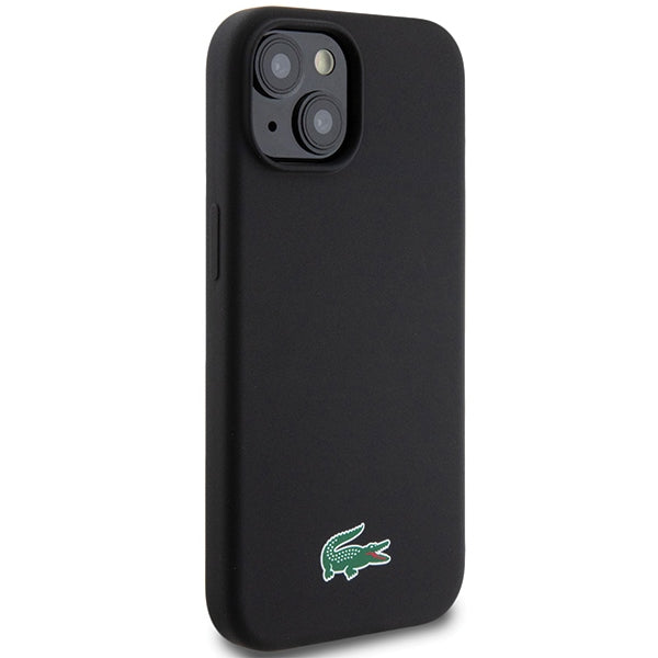 Lacoste LCHMP15MSLOK iPhone 15 Plus black hardcase Silicone MagSafe