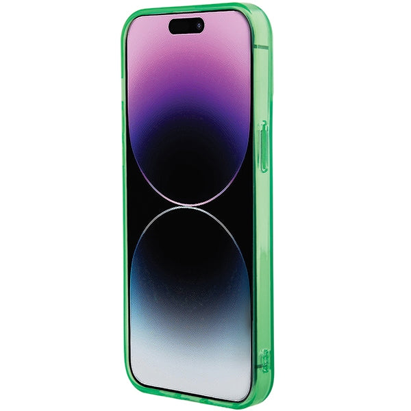 Lacoste LCHMP15XULON iPhone 15 Pro Max green hardcase with Transparent design and MagSafe