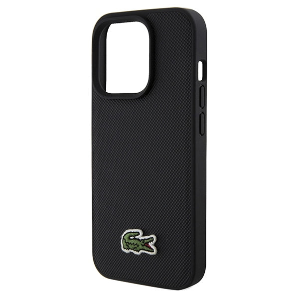 Lacoste LCHMP15XPVCK iPhone 15 Pro Max black hardcase Iconic Petit Pique MagSafe