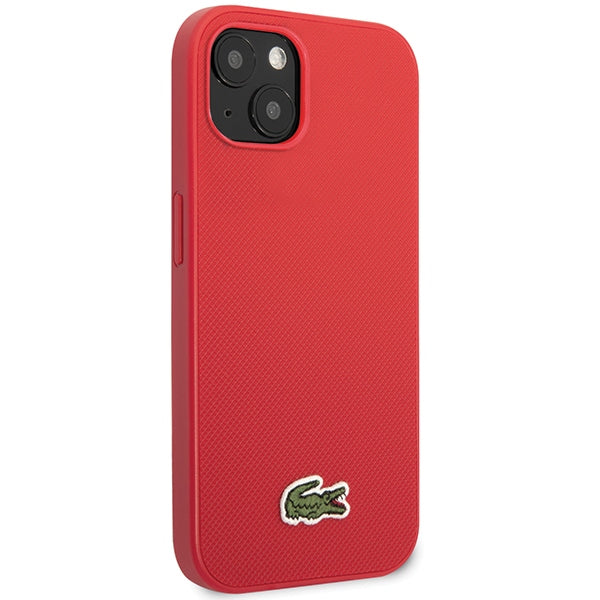 Lacoste LCHMP15SPVCR iPhone 15 / 14 / 13 red hardcase Iconic Petit Pique MagSafe