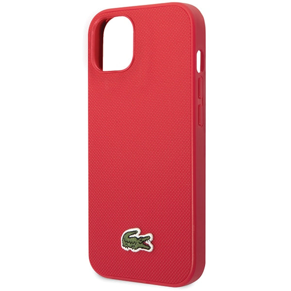 Lacoste LCHMP15SPVCR iPhone 15 / 14 / 13 red hardcase Iconic Petit Pique MagSafe