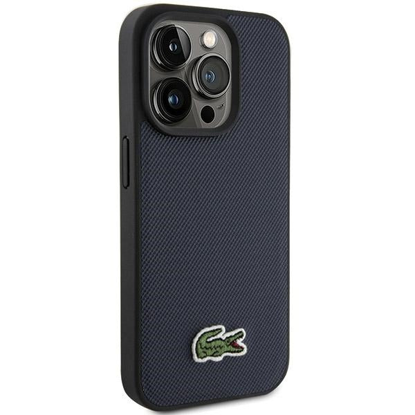 Lacoste LCHMP15XPVCV iPhone 15 Pro Max Navy hardcase Iconic Petit Pique MagSafe