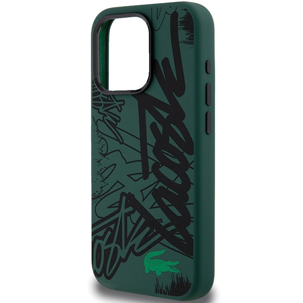 Lacoste LCHCP15XGRAK iPhone 15 Pro Max black hardcase Silicone Graffiti