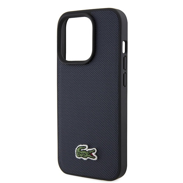 Lacoste LCHMP15LPVCV iPhone 15 Pro Navy Hardcase Iconic Petit Pique MagSafe