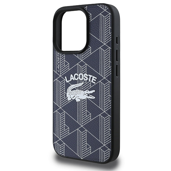 Lacoste LCHMP16XPIGV iPhone 16 Pro Max navy hardcase Monogram Vintage Logo MagSafe