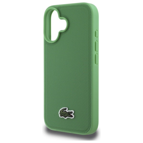 Lacoste LCHMP16SPVCN iPhone 16 Green hardcase Iconic Petit Pique MagSafe