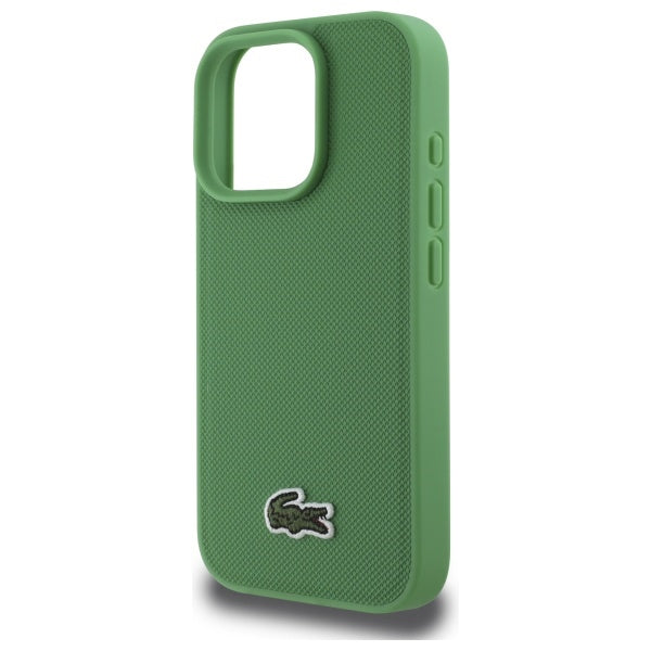 Lacoste LCHMP16LPVCN iPhone 16 Pro green hardcase Iconic Petit Pique MagSafe