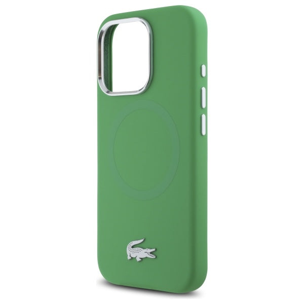 Lacoste LCHMP16LSMAN iPhone 16 Pro estragon hardcase Silicone Croco Logo MagSafe