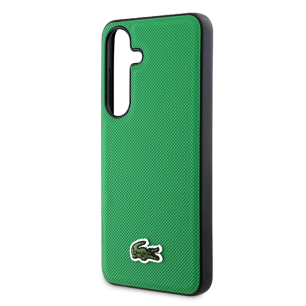 Lacoste Iconic Petit Pique Woven Logo MagSafe for Samsung Galaxy S25 green