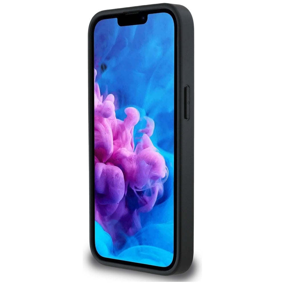 Lacoste LCHMPSE4PVCK Iconic Petit Pique Woven Logo MagSafe for iPhone 16e black